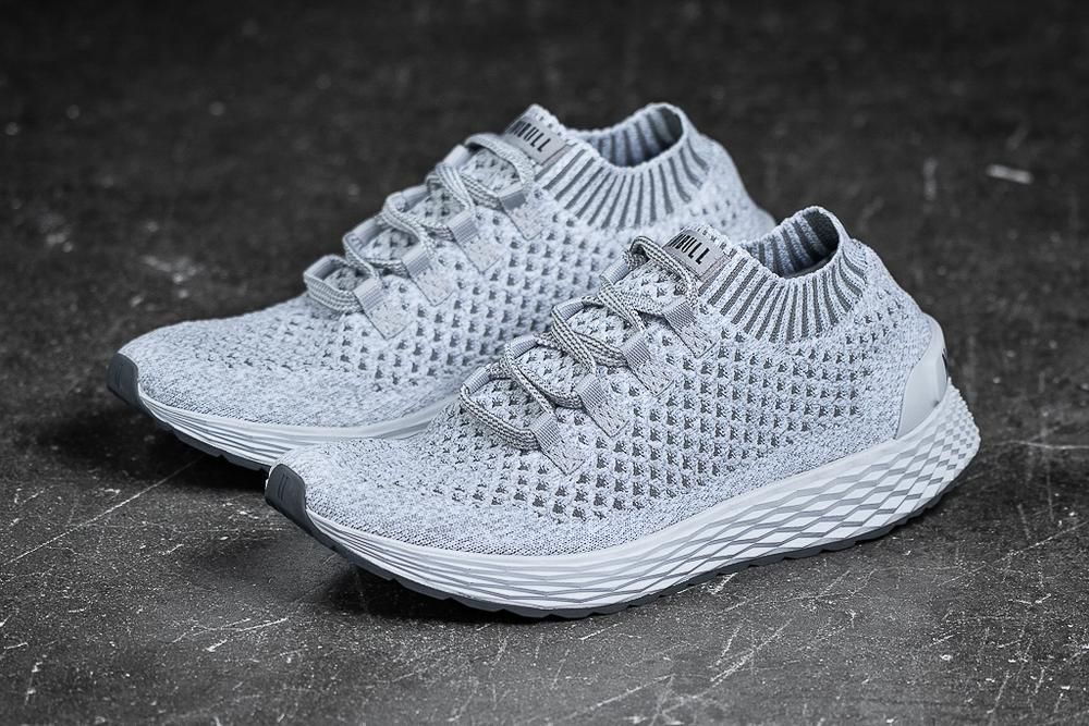 NOBULL Men's Cool Knit Running Shoes - Cool Grey - Ireland (0954WCIJN)